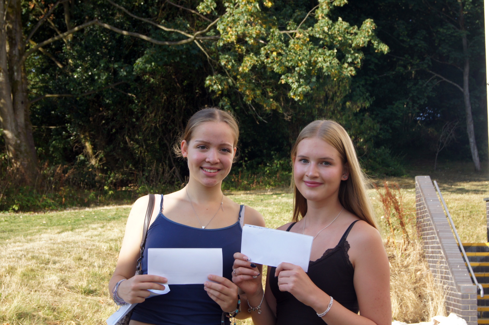 Silverdale Sixth Former celebrating their results