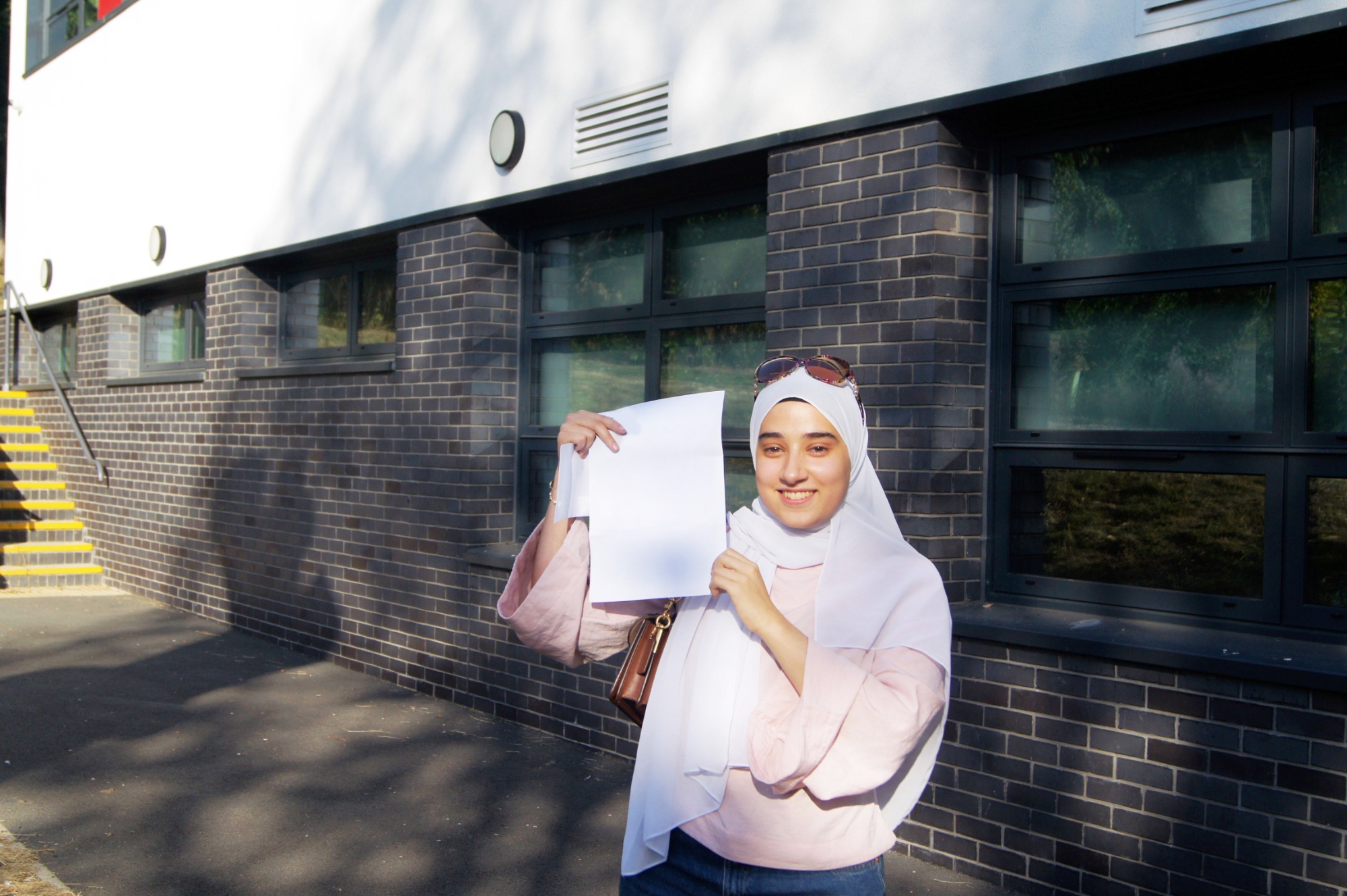 Silverdale Sixth Former celebrating their results