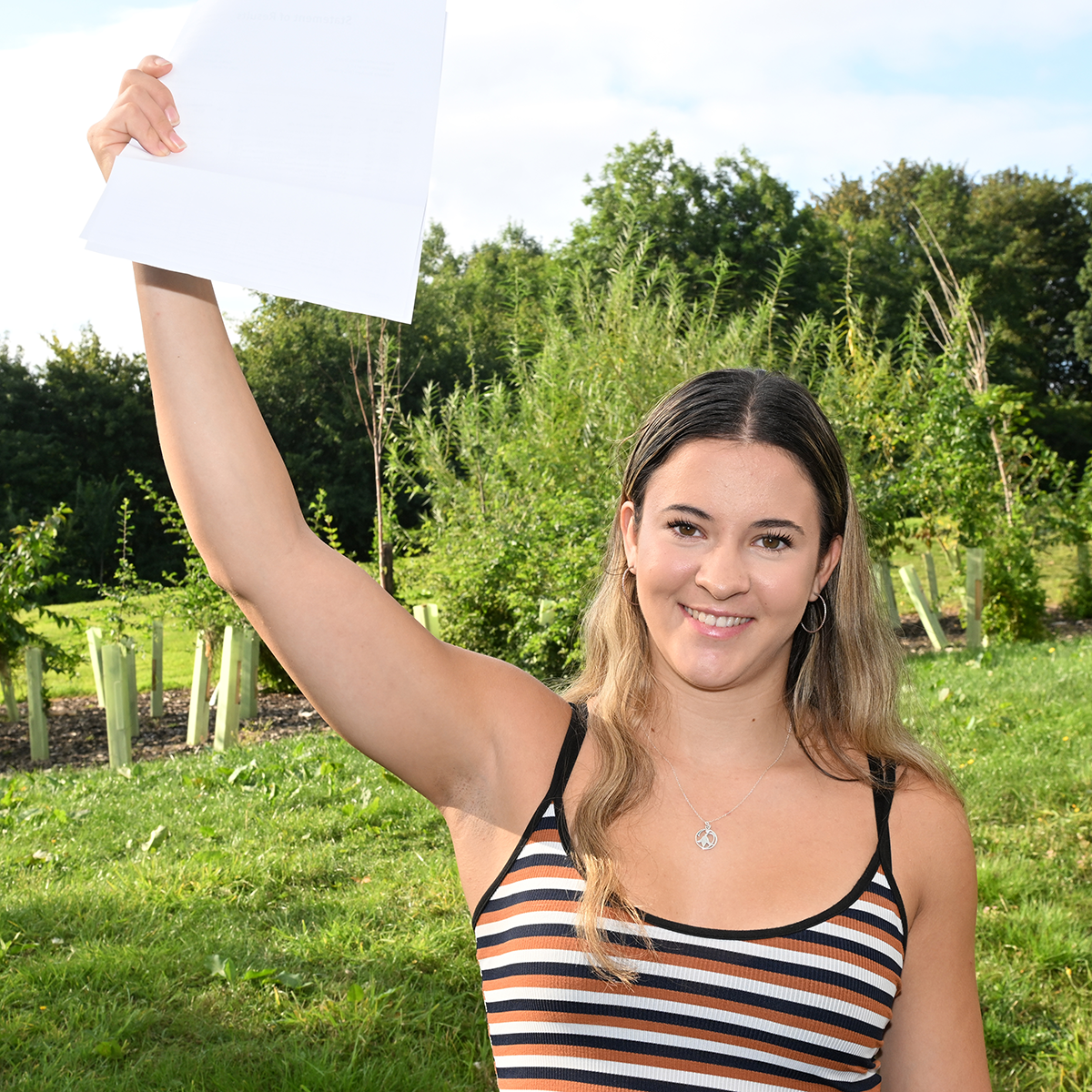 Silverdale sixth formers receiving their exam results
