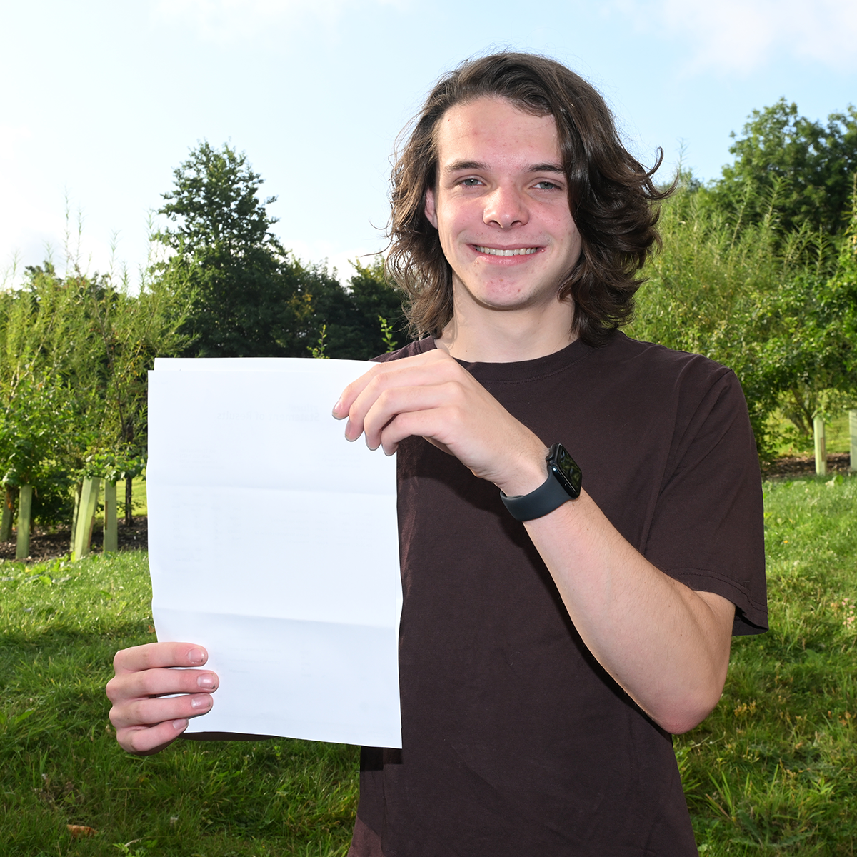 Silverdale sixth formers receiving their exam results