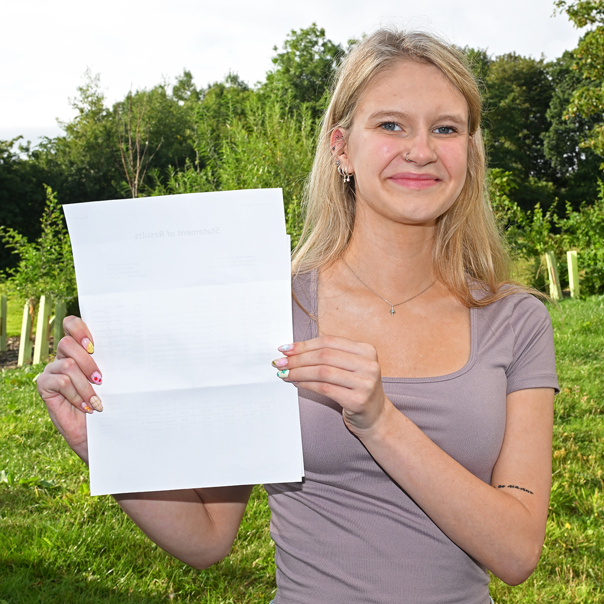Silverdale sixth formers receiving their exam results
