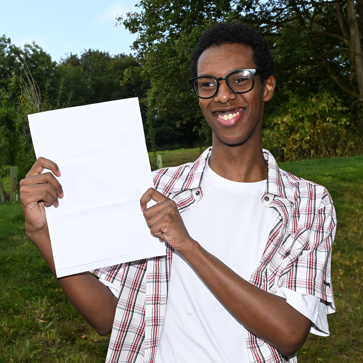 Silverdale sixth formers receiving their exam results