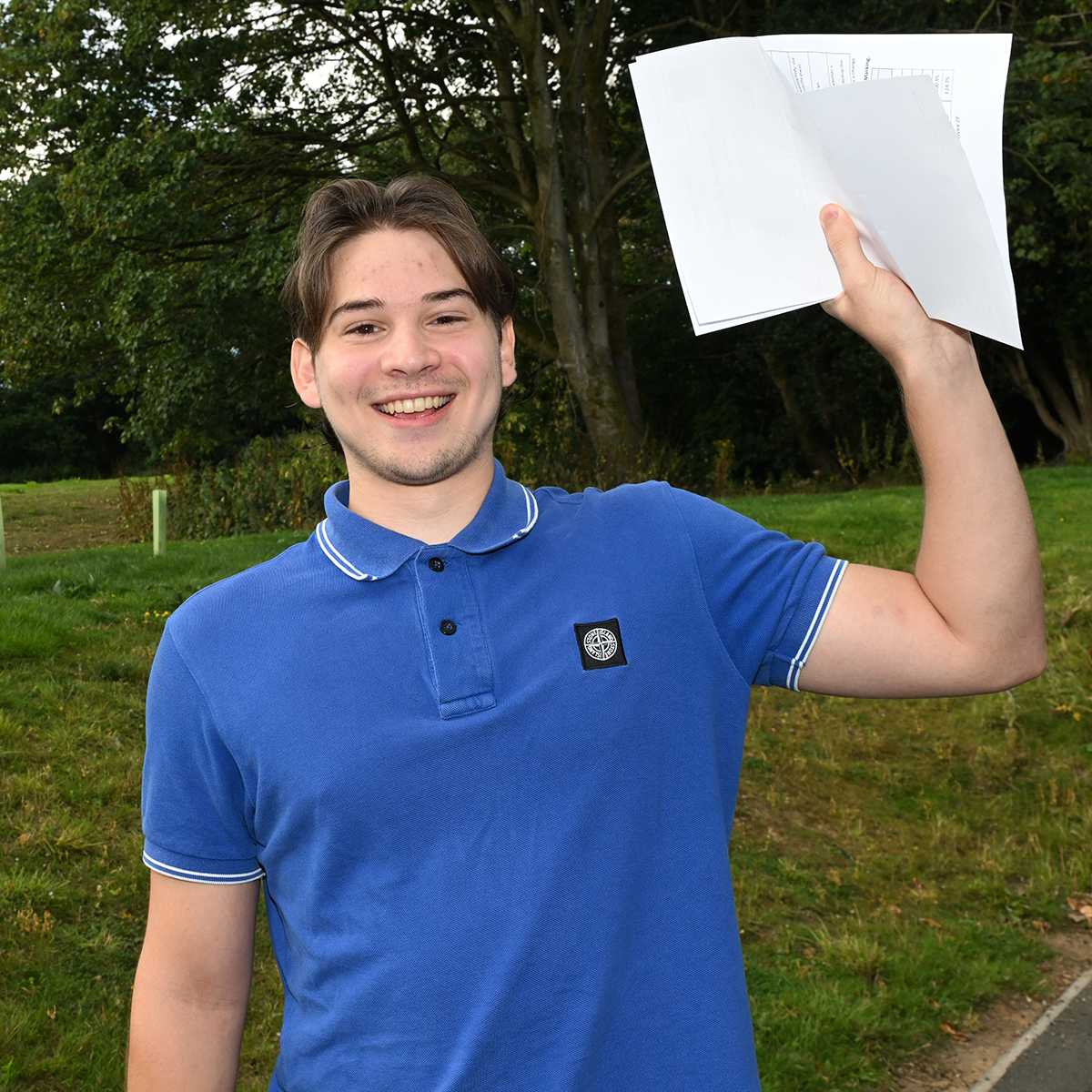 Silverdale sixth formers receiving their exam results