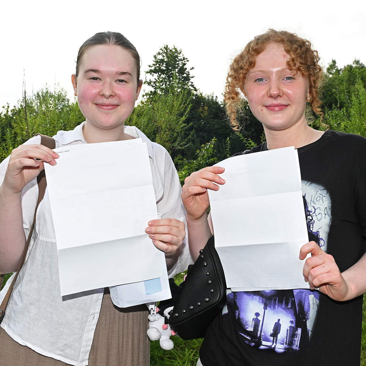 Silverdale sixth formers receiving their exam results