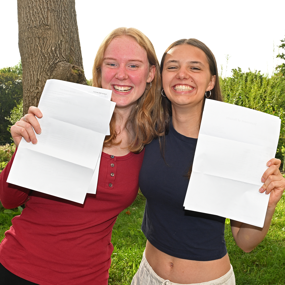Silverdale sixth formers receiving their exam results