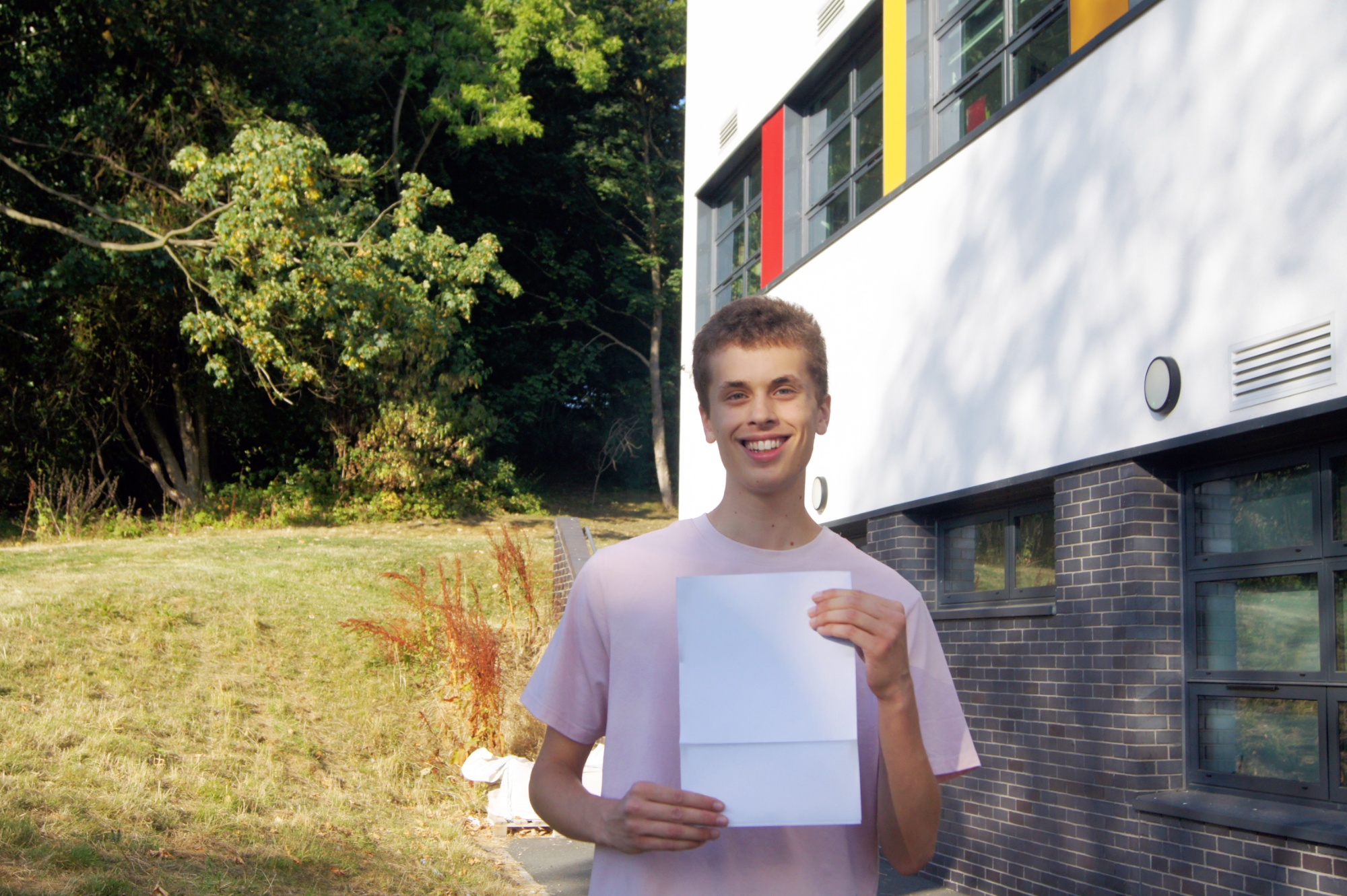 Silverdale Sixth Former celebrating their results