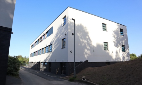 Exterior of the Expansion Building at Silverdale School
